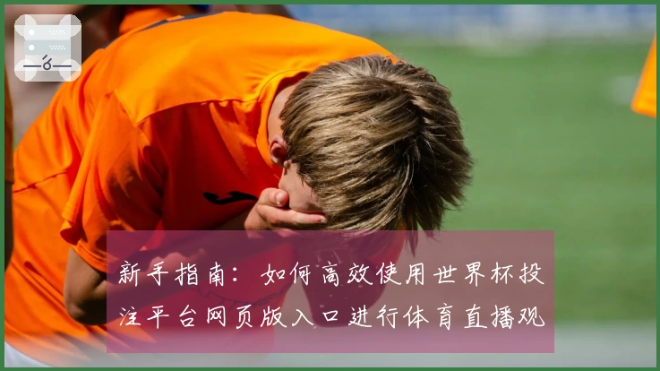 新手指南:如何高效使用世界杯投注平台网页版入口进行体育直播观看